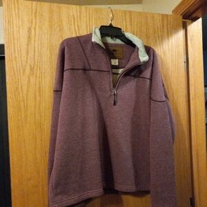 Mens Wind River Sweater Long Sleeve Burgundy XL Poly Cotton 27 Long 26 Armpit